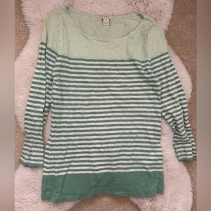 J. Crew Mint Green Long Sleeve Top